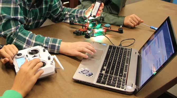 configurating drone